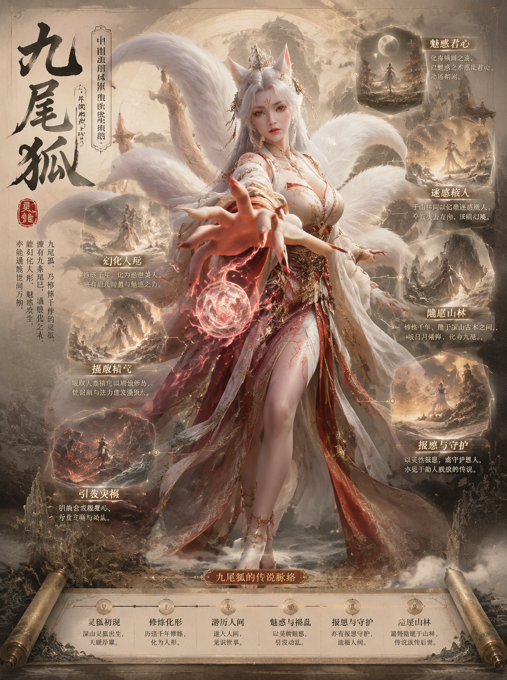 九尾狐灵感作品